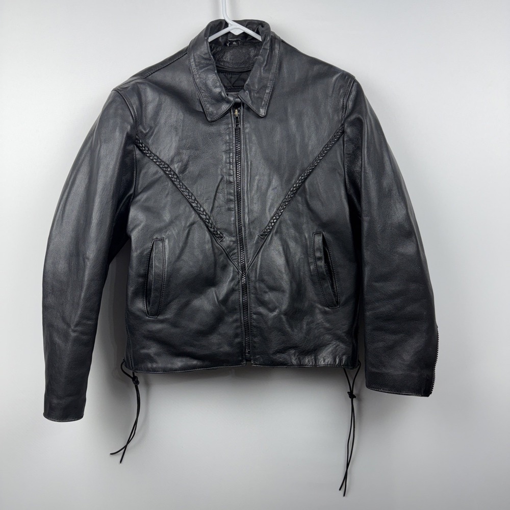 UNIK Premium Woman's Leather Braided Jacket XL